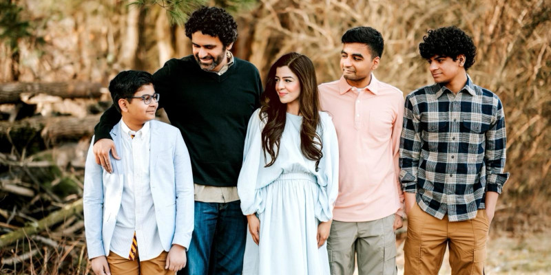 Meriam Sabih with her family in Upper Saucon Township